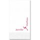 Corner Text with Flamingo Design Guest Towels Image 2 of 2